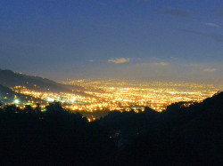 Twinkling view of San Jose at night
