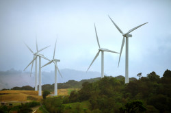 Get up close to giant turbines on wind farms found all over Costa Rica are helping to Make the country 100% renewable energy independent