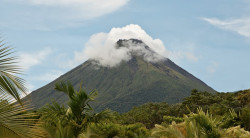 Majestic Arenal Volcano creates its own weather