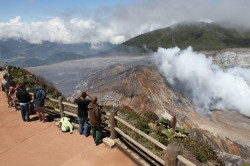 Poas Volcano is the world's second largest active crater